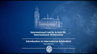 Introduction to International Arbitration Prof Eric De Brabandere [upl. by Eejan]