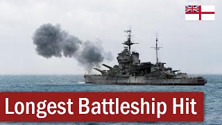 The Longest BattleshiponBattleship Hit  July 1940 [upl. by Anitsrihc]