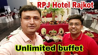 RPJ Hotel Rajkot Unlimited Food  Rooftop dinner at RPJ Rajkot [upl. by Fidelio209]