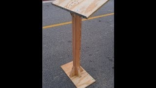 How to Build a PodiumLectern for under 20 [upl. by Suirada]