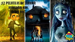 ¡12 PELICULAS de TERROR animadas que debes ver [upl. by Kolnos]