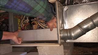 Old Rheem Gas Furnace blower failed repair [upl. by Lincoln]