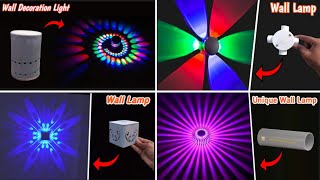 4 Amazing Wall Decoration Ideas  Diy Wall Decor  wall light [upl. by Lezah713]