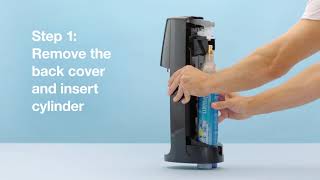 SodaStream  Inserting the Cylinder [upl. by Dnalyag]