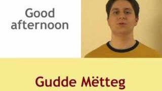 Greetings Luxembourgish Lesson [upl. by Wainwright]