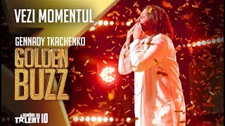 Românii au talent  GENNADY TKACHENKOPAPIZH  GOLDEN BUZZ [upl. by Arondell687]