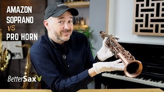 Cheap Amazon Soprano Sax VS Professional Instrument  Unboxing  Review [upl. by Haletta]