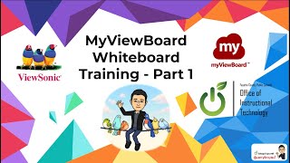 MyViewboard Whiteboard Training Part 1 [upl. by Tirrell]