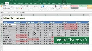 Conditional formatting in Microsoft Excel [upl. by Alleon]