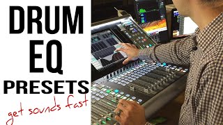 Drum EQ Techniques  Drum EQ Live Presets for Fast Drum Sounds [upl. by Auqenehs]