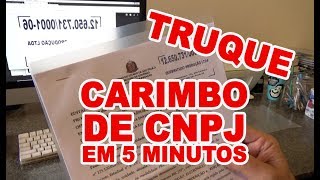 TRUQUE CARIMBO CNPJ [upl. by Oster]