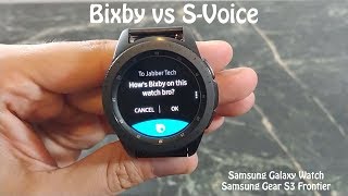 Samsung Bixby on the Galaxy Watch  Really just SVoice with a new name [upl. by Reeve]