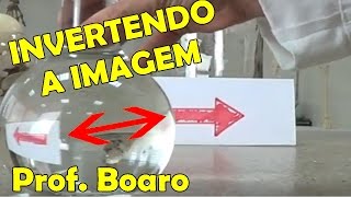 ÁGUA QUE INVERTE A IMAGEM  EXPERIÊNCIA DE FÍSICA  REFRAÇÃO DA LUZ Prof Boaro [upl. by Alverson623]