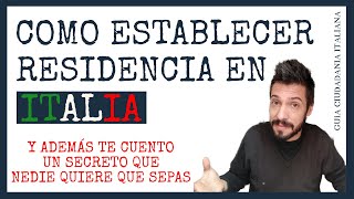 Como hacer RESIDENCIA en ITALIA 🏡  Curso Práctico de la Ciudadanía Italiana  Video 11 [upl. by Meadow]