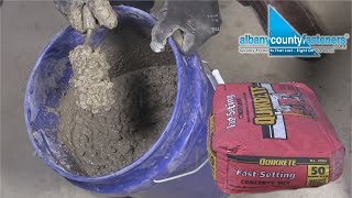 How To Mix FastSetting Concrete  DIY [upl. by Setiram928]