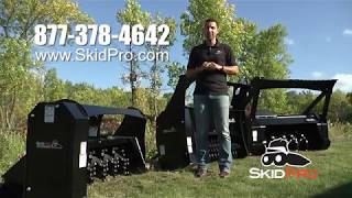 Skid Pro Skid Steer SP300 Mulcher [upl. by Annavahs855]