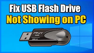 How to FIX USB DRIVE not showing up Windows 10 Easy Method [upl. by Aihsekan]