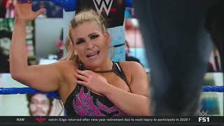 WWE Backstage 300121 Natalya vs Tamina [upl. by Haisi]