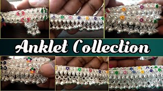 Anklet Collection With Price  Silver Payal Design  Velli Kolusu [upl. by Talia]