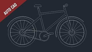 Cycle in Auto CAD  Practice Drawing 7 [upl. by Roselyn101]