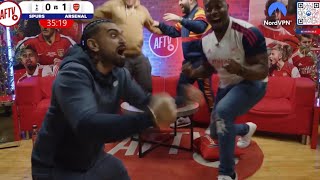 AFTV react to Odegaard goal Tottenham 02 Arsenal [upl. by Olyhs]