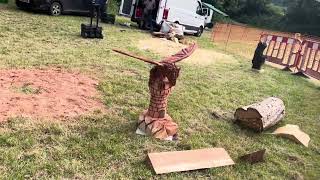 A fabulous range of wooden sculpture at Caerleon festival 2024 [upl. by Ajna173]