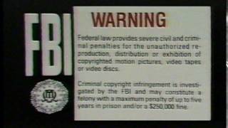 FBI Warning movie intro 1985 [upl. by Leia]