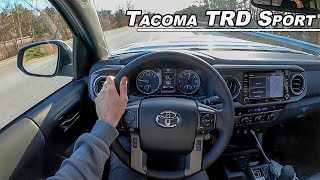 Still Worth The Price  2021 Toyota Tacoma TRD Sport 4x4 POV Review Binaural Audio [upl. by Sillaw885]