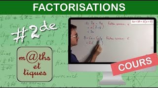 LE COURS  Factorisations  Seconde [upl. by Sitoeht]