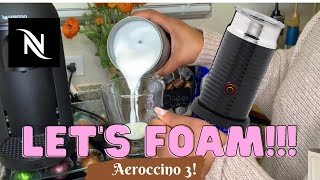 How To Foam Milk With Aeroccino 3 Make Coffee With Foam Tips amp Tricks  Easy Foamed Latte Recipe [upl. by Freudberg]