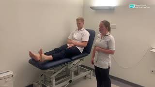 Physiotherapy Exercises following an Ankle Fracture [upl. by Annaet]