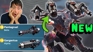 OMG New Pantagruel amp Gargantua AO MING War Robots Test Server Gameplay WR [upl. by Dowd]