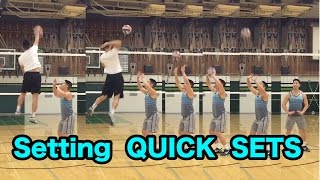 Setting QUICK SETS  How to SET a Volleyball Tutorial [upl. by Llertnahs]