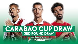 Carabao Cup Third Round Draw 🏆 [upl. by Beverle]