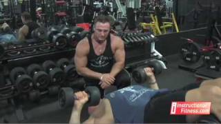 Instructional Fitness  Decline Dumbbell Bench Press [upl. by Dallon]