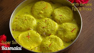 Rasmalai recipe in telugu with Real TipsampTricksrasmalai recipe by vismai food How to make rasmalai [upl. by Germano]