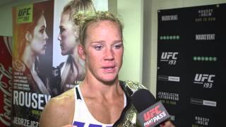 UFC 193 Holly Holm Backstage Interview [upl. by Fidelis809]