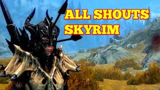 Skyrim All Shouts [upl. by Yelyak]