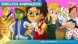 Pinocho y 5 animado en Español  Cuentos infantiles para dormir [upl. by Bridges163]