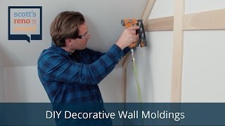 HowTo DIY Decorative Wall Moldings [upl. by Uria]