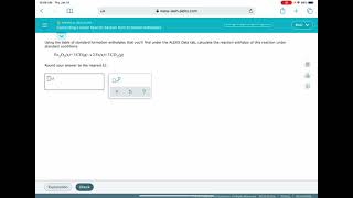 ALEKS Calculating a molar heat of reaction from formation [upl. by Llehsal]