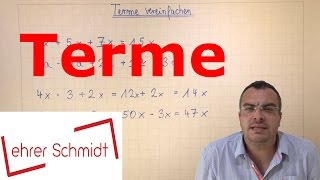 Terme berechnen  Terme und Gleichungen  Mathematik  Lehrerschmidt [upl. by Sioled]