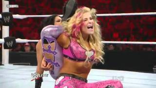 WWE  Melina vs Natalya Divas Championship Match [upl. by Nabalas630]