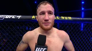 UFC 254 Justin Gaethje Octagon Interview [upl. by Hamilah]