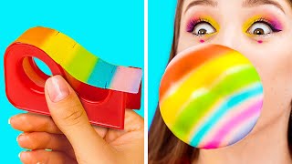 HOW TO SNEAK FOOD IN CLASS  Funny Back To School Hacks by 123 GO GOLD [upl. by Culosio608]