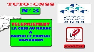 TELEPAIEMENT LA CNSS AU MAROC A PARTIR LE PORTIAL DAMANCOM [upl. by Ile]