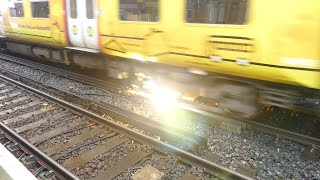 Merseyrail 507 009 making arcs at Birkdale station [upl. by Nestor]