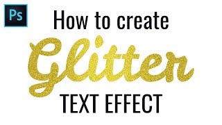 How to Make Glitter Text Effect in Photoshop [upl. by Prudhoe]