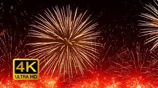 Colorful Firework with Sounds Screensaver 4K UltraHD [upl. by Braeunig]