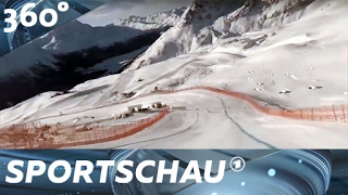 360°Video Die HerrenAbfahrt der alpinen SkiWM in St Moritz  Sportschau [upl. by Ramalahs]